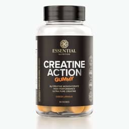 Creatine Action Gummy Laranja Essential Nutrition 60 Gomas