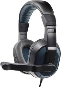 Geonav Fone de Ouvido com Microfone para Videochamadas & Reuniões Online, HSETSG, Preto