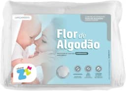 Protetor de colchão Flor de Algodão impermeável para berço em matelassê - 70x130 - Fibrasca, BRANCO