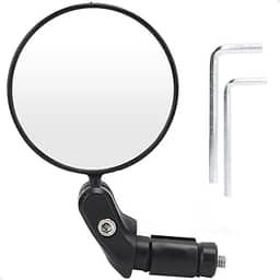Kit 2 Peças Espelho Retrovisor Giratório 360° Lorben Bike Guidão Bicicleta Articulado Segurança-GT6356
