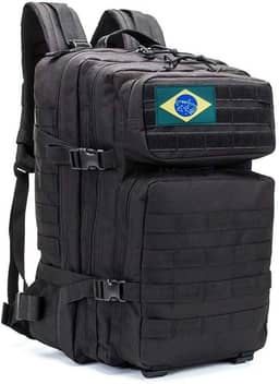 Mochila tática militar, 45 litros, sistema Molle, mochila de grande capacidade para uso militar, mochila de emergência para caminhadas, acampamentos e atividade ao ar livre