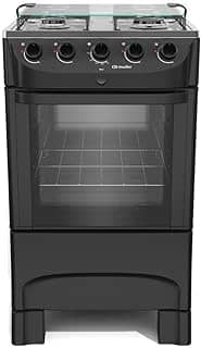 Fogão 4 Bocas Mueller Bivolt com Acendimento Automático Preto Fosco Mfi4bb