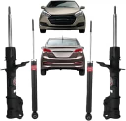 Jogo De Amortecedor Kayaba Dianteiro E Traseiro HB20 E HB20S 2012 A 2019