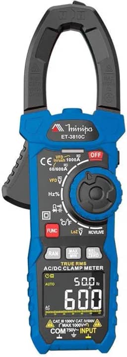 MINIPA Alicate Amperímetro Digital 1000A Cat Iii Et-3810C