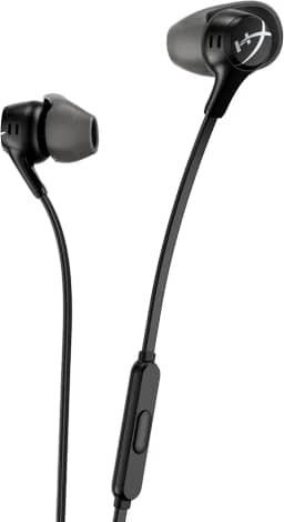Fone de Ouvido HyperX Cloud Earbuds II - Otimizado para Celular, Microfone Integrado, 4 Tamanhos de Pontas Auriculares, Inclui Case Rígida, Preto (70N24AA)