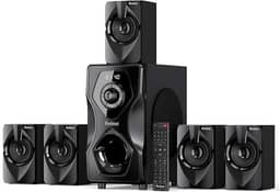 Sistema de Home Theater Bobtot B48S 5.1 Canais com Suporte Dolby Atmos, 700W de Potência, Subwoofer de 5,25 Polegadas, Bluetooth 5.0, Som Surround Imersivo para TV e Games com Controle Remoto