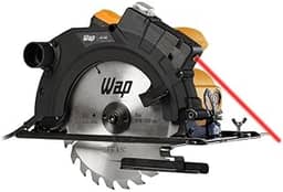 WAP Serra de Circular 7.1/4' ESC 1500 com Guia a Laser e Base de Ajuste até 45°, Empunhadura Emborrachada, 1500W 127V