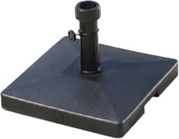 Base Para Ombrelone Guarda Sol 30kg Quadrada Concreto Preta