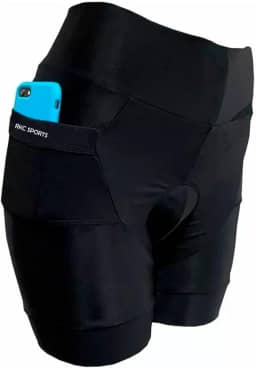 Bermuda de Ciclismo Feminina Forro em GEL com Bolsos