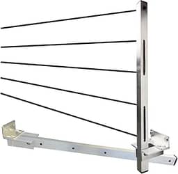 Varal Retratil de Parede Dobrável Aluminio Reforçado Com Cabo de Aço