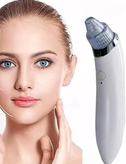 Removedor Elétrico de Cravos e Espinhas, Limpador Facial USB com 4 Cabeças, Sucção Ajustável 3 Níveis, Aparelho de Vácuo para Limpeza Profunda dos Poros, 5x4x20cm