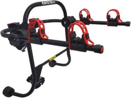 Suporte para bike Transbike para 2 bicicletas Preto tira Vermelha Sedan Hatch