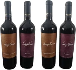 Quarteto Vinhos Luigi Bosca = 2 Malbec + 2 Cabernet Sauvignon