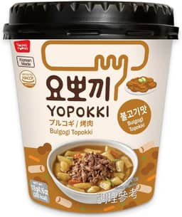 Young Poong Yopokki Bulgogi Topokki, Macarrão Coreano Instantâneo com Carne, 119g