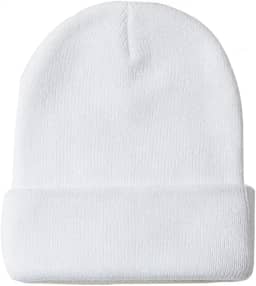 Chapéu de malha térmica unissex - Gorro elástico macio para homens e mulheres, boné de caveira de inverno para clima frio