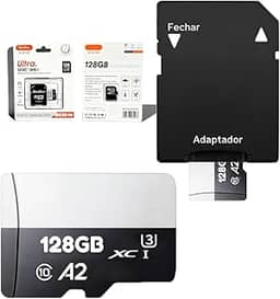 Micro Cartão De Memória 128GB Original Adaptador Full Hd - Velocidade 140MB/s ® Ultra Extreme PRO Classe SD
