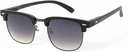 Óculos de Sol Polo London Club, estilo Club Master Quadrado Com Lentes Fume Preto contém com Case ECO, Unissex