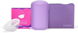 Kit Disco Menstrual + Cápsula Esterilizadora + Necessaire Neoprene Inciclo (Lavanda)