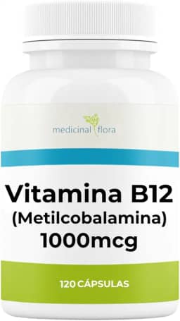Vitamina B12 Metilcobalamina 1000mcg - 120 Cápsulas