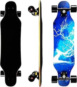 31In Kids Longboard Skateboard 7 Layers Pro Complete Carving Cruiser longboards para iniciantes