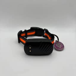 Coleira Rastreadora GPS para Cães e Gatos, À Prova D'água, Fita Reflexiva, Monitoramento em Tempo Real, Alarme Sonoro e Cerca Virtual (Cachorro)