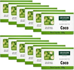 Granado Sabonete Tratamento, Coco, 100g, 12 Unidades