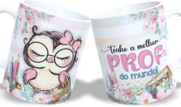 Caneca Profissão Professor Professora | Cerâmica | Presente Dia dos Professores m3