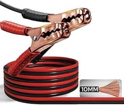 Cabo Chupeta Transmissão 800 Amp, Ideal para Carro e Caminhão, Carga Rápida e Segura, Bateria 12V e 24V, Fio Reforçado 2,5m, Alta Resistência e Durabilidade