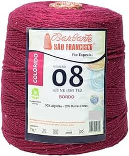 Barbante Sao Francisco N 8 520m Diversas Cores Disponiveis (BORDO)