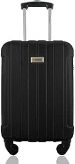 Mala de Bordo 10kg Viagem Rodas 360 Rígida ABS Cadeado Segredo Gladiador A1 Preto