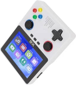 Console de Jogo retrô Portátil, Suporte para 11 Jogos de Simulador, Tela Ips de 3.5 Espaços, Jogador de Jogo Portátil, Abs para Exterior (Branco)