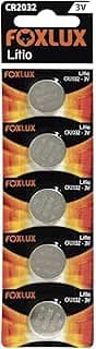 Foxlux Bateria de Lítio 3V CR2032 - Blister com 5 Unidades