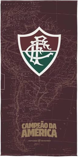 Toalha de Time Praia E Piscina, Licenciada, Aveludada, 1,40mx70cm, Altihaus, Secagem R�pida, Macio - Lepper (Fluminense)