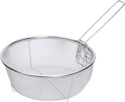 Mimo Style Cesto Multiuso 22cm, Feito Inteiramente em Aço Inoxidável. Perfeito Para Fritar, Escorrer Massa, Escorrer Legumes ou Pode Ser Usada Para Fazer Frituras