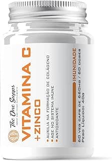 Vitamina C 500mg + Zinco 15mg + Vitamina A, B1, B6 e B12-60 Cápsulas - The One Supps