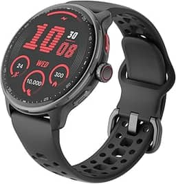 Smartwatch com GPS, 1.43' Display Bluetooth Telefone Chamada, Monitoramento avançado de saúde, sono e de coração, à prova d'água 3ATM,relogio smartwatch feminino e masculino (preto)