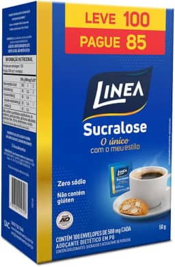 Linea Adoçante em Pó Sucralose 100 sachês