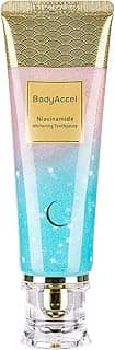 BodyAccel Creme Dental Clareador com Niacinamida, Clareamento Intensivo com Niacinamida e Cuidado Natural Suave, Remoção Profunda de Manchas, Sabor Pêssego, Melhora a Saúde Gengival e Refresca o Hálito (1)