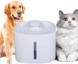 Bebedouro Fonte de Água 3L Tipo Fonte Pet Automático com Filtro,Para Cães Gatos Elétrico Pet, Substituição Do Filtro Da Fonte Para Animais de estimação (Branco)