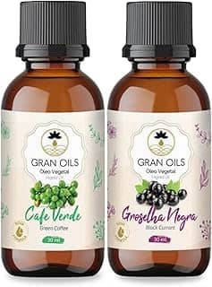 Kit Óleos Gran Oils Café Verde e Groselha Negra 30ml