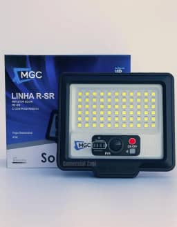 Refletor Led Solar 300w Sensor Presença Fotocélula Controle