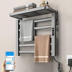 Elyblo Toalheiro Termico 220v, Secador de Toalhas Eletrico Controlado Por Wi-Fi, Aquecedor de Toalha para Banheiroo, Toalheiro Térmico Elétrico com Desligamento Temporizado