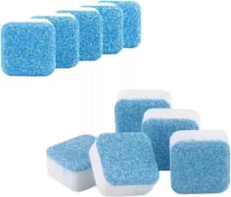 Kit 10 Pastilhas Efervescentes Antibacterianas Para Todos os Tipos de Máquinas de Lavar Roupas