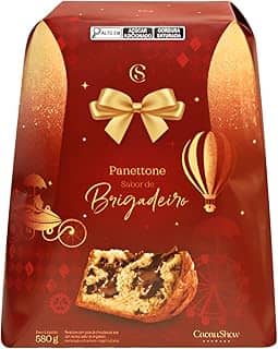 Panetone Natal Cacau Show Chocolate Recheado Brigadeiro 580g (Brigadeiro)