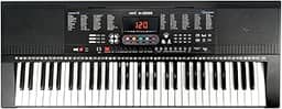 Teclado Musical MXT Profissional com 61 teclas Sensitivas 500 Timbres e Ritmos USB e MIDI