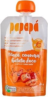 Papinha Orgânica Maçã, Cenoura e Batata Doce 100g - Papapá