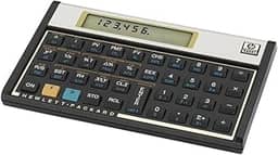 Calculadora Financeira HP 12C Gold - Display LCD Com mais de 120 Funções Sistema de entrada RPN(notação reserva Polonesa) - F2230A#B17, Preto, Pequeno