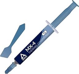 Pasta Térmica ARCTIC MX-4 + Espátula - Pasta de composto térmico para refrigeradores | Pasta para dissipador de calor | Composto de micropartículas de carbono | Fácil de aplicar | Alta durabilidade – 4 gramas