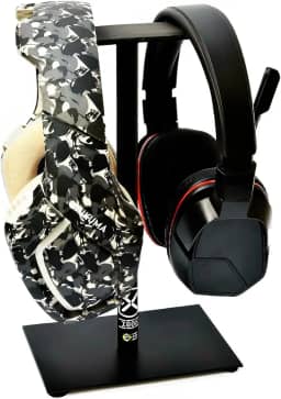 SUPORTE FONE DE OUVIDO HEADSET DUPLO PARA MESA