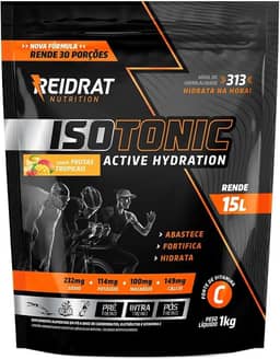 Reidrat Isotonic Pacote 1Kg Sabor Frutas Tropicais Suplemento Isotônico Em Pó Repositor Eletrolítico Para Atletas Reposição De Sais Minerais.